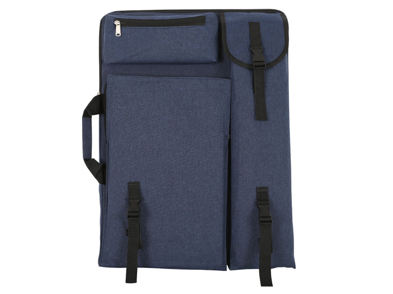 蓝色磨砂捆绑多功能画板袋