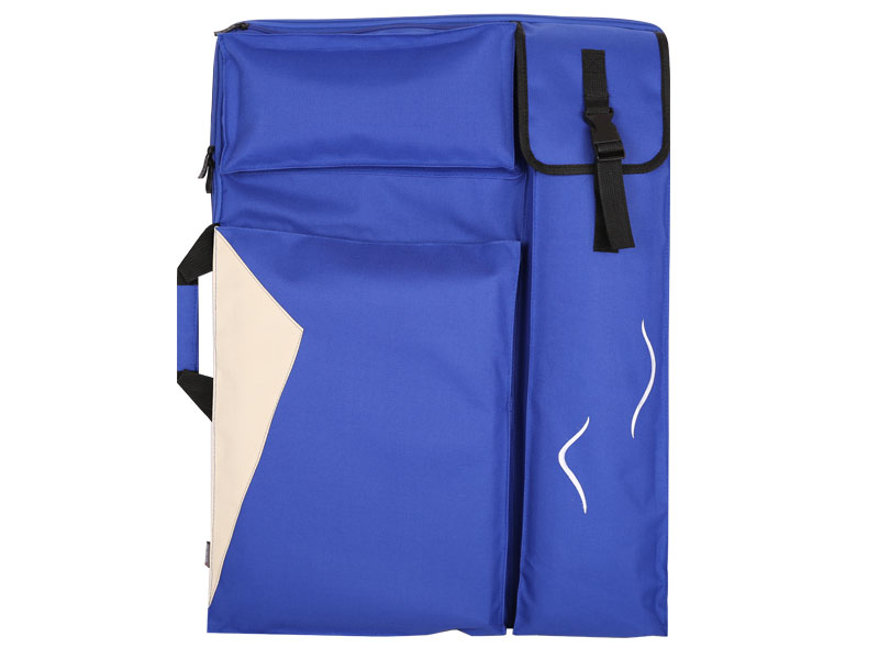 蓝色三角拼画板袋